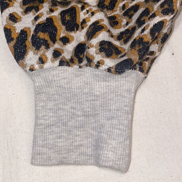 Free People Leopard Print Terry Sweatshirt - Picture 11 of 16